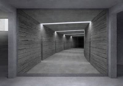Wallpaper Mural concrete tunnel Easy to Install