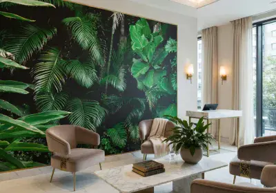 Wallpaper Mural Green jungle plants Easy to Install