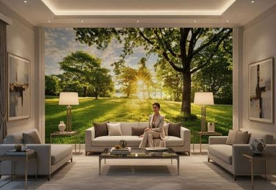Wallpaper mural Green nature scenery