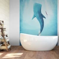 Living room photo wallpapers Whale Shark | Shop online