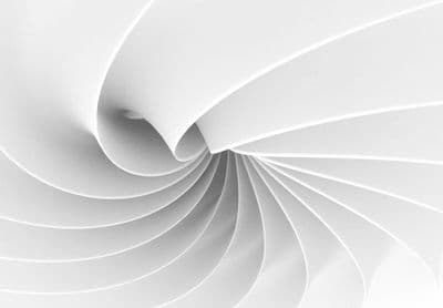 White abstract composition giant wall mural