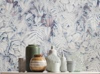 White garden wall of plants paper wallpapers by Homewallmurals