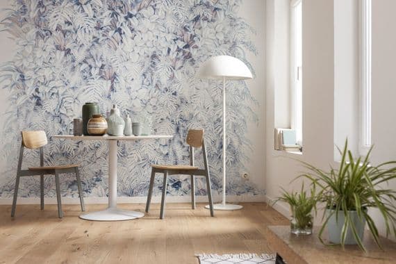 White garden wall of plants paper wallpapers by Homewallmurals