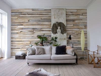 Whitewashed Wood Photo Wallpaper White Oak