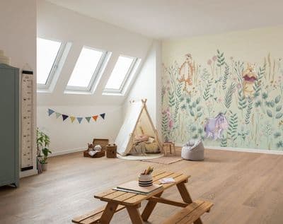 Winnie the Pooh Hide and Seek Disney Non-woven wallpaper 300 x 250 cm