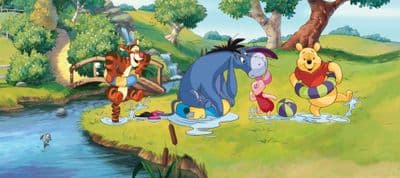 Winnie The Pooh Wall Mural 202x90 cm Unisex Baby Bedroom