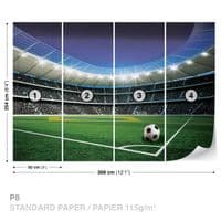 Football Stadium wall mural for boys room | Homewallmurals
