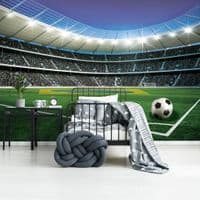 Football Stadium wall mural for boys room | Homewallmurals