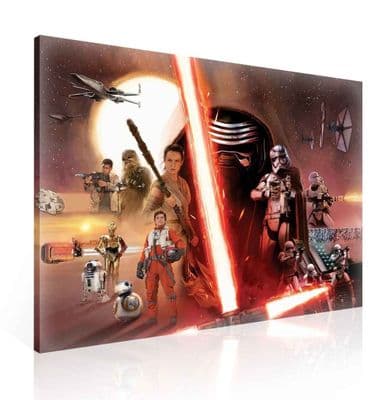 XXL Star Wars Force Awakens Canvas 100x75cm