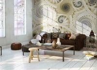 Yellow Spirals & Swirls giant wall murals | Allwallpapers