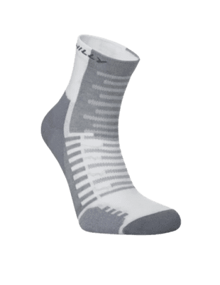 Hilly Active Unisex Anklet (White/Grey)