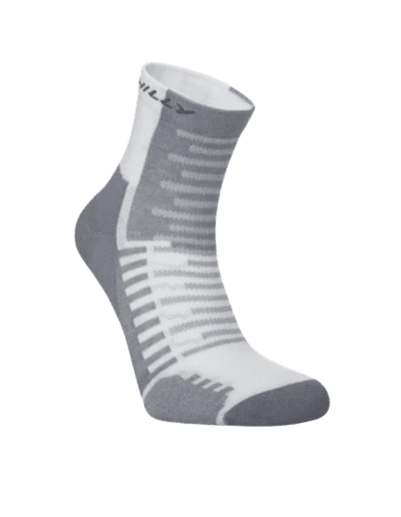 Hilly Active Unisex Anklet (White/Grey)