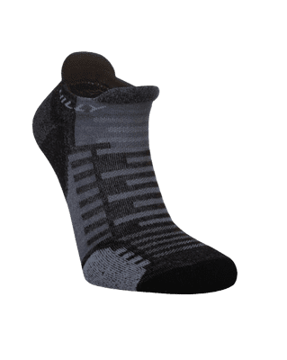 Hilly Active Unisex Socklet (Black/Grey)
