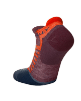 Hilly Active Unisex Socklet (Burgundy/Orange)