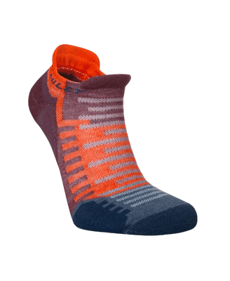 Hilly Active Unisex Socklet (Burgundy/Orange)