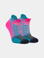 Hilly Active Unisex Socklet (Flou Pink/Teal)