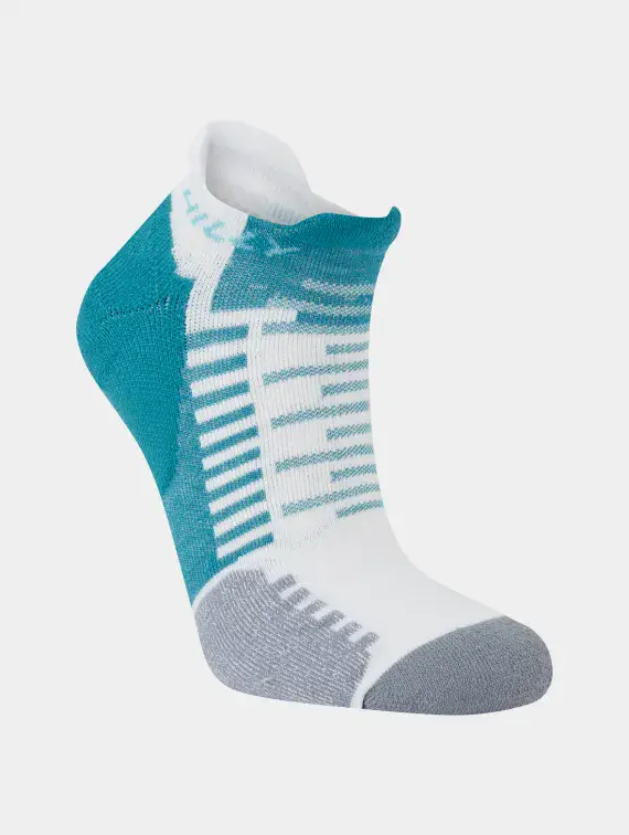 Hilly Active Unisex Socklet (Teal/White)