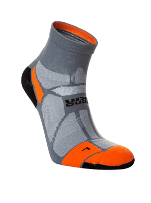 Hilly Marathon Fresh Unisex Anklet (Granite/Orange)