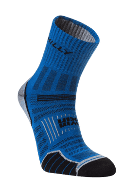 Hilly Twinskin Unisex Anklet (Azurite/Grey Marl)