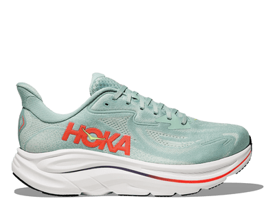 Hoka Clifton 10 WIDE FIT(Sage/Neon Flame)