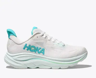 Hoka Clifton 10 Wide Fit (White/Cielo Blue)RRP£140