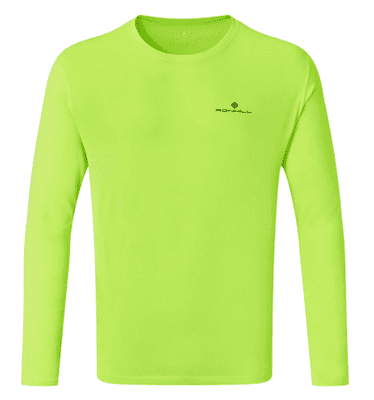 Ronhill Core L/S Tee (Fluo Yellow/Black - Men's)
