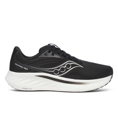 Saucony Ride 18 WIDE (Black/White)