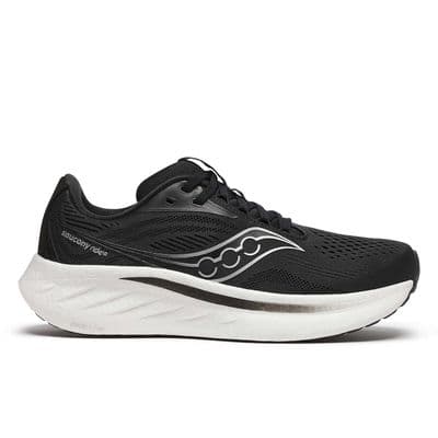 Saucony Ride 18 WIDE FIT (Black/White) RRP £130