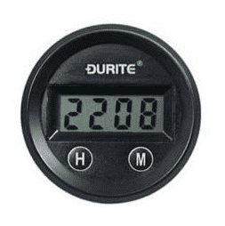 12/24V Illuminated Digital Clock - 52mm-0-523-04