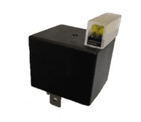 12V Mini Fused Make/Break Relay - 20A  with splashproof cover -0-726-13