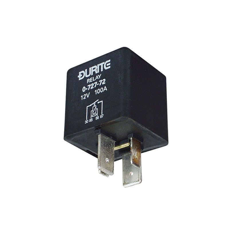 12V Mini Heavy Duty Make/Break Relay - Sealed with Resistor - 100A-3-727-72