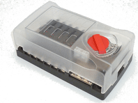 12way Power distribution LED fusebox with SINGLE positive busbar and neg bus. DAS/FH-ELFB1217-81