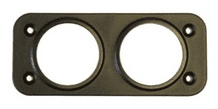 2 Hole Front Panel Mount for 28mm Sockets            0-601-57      060157