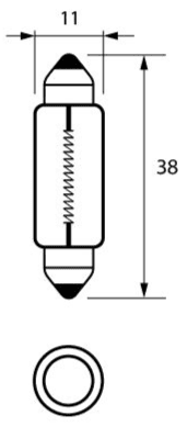 Lampadina 239 12v 5w, Per Interno E Luce Targa: N01-772-52 - Foto 5