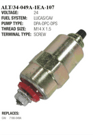 24V  DIESEL STOP VALVE - SOLENOID  ALT/34-049A-1EA-107