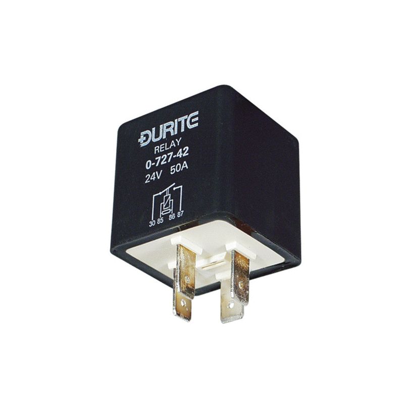 24V Mini Heavy Duty Make/Break Relay - Sealed with Resistor - 40A-0-727-41