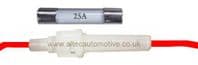 25mm- 32mm Automotive glass fuse holders & fuses