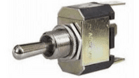 3 Way On/Off/Momentary On Toggle Switch with Metal Lever - 10A at 28V-0-496-01