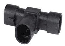 3 x 2 way  Weatherproof  "T" ADAPTOR  "Superseal" wiring connector IP 67    ALT/SS2WT-T2W-1EA-67