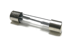 32mm Flat-Ended Glass Fuse - 25A Continuous 50A Blow DAS/F5050-0-374-50-50Pk-122