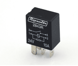 4 Pin automotive type 10 Amp WITH RESISTOR 24 Volt MICRO relay ALT ...