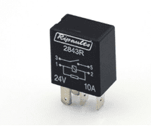 4 Pin automotive type 10 Amp WITH RESISTOR   24 Volt  MICRO relay       <br>ALT/RY2843R-09