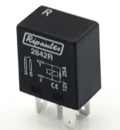 4 Pin automotive type 25Amp  12v RESISTOR PROTECTED  MICRO relay ALT/RY2842R/RE2288-09