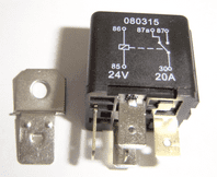 5 Pin automotive type 24 volt 20 / 30Amp relay ALT/RY2008