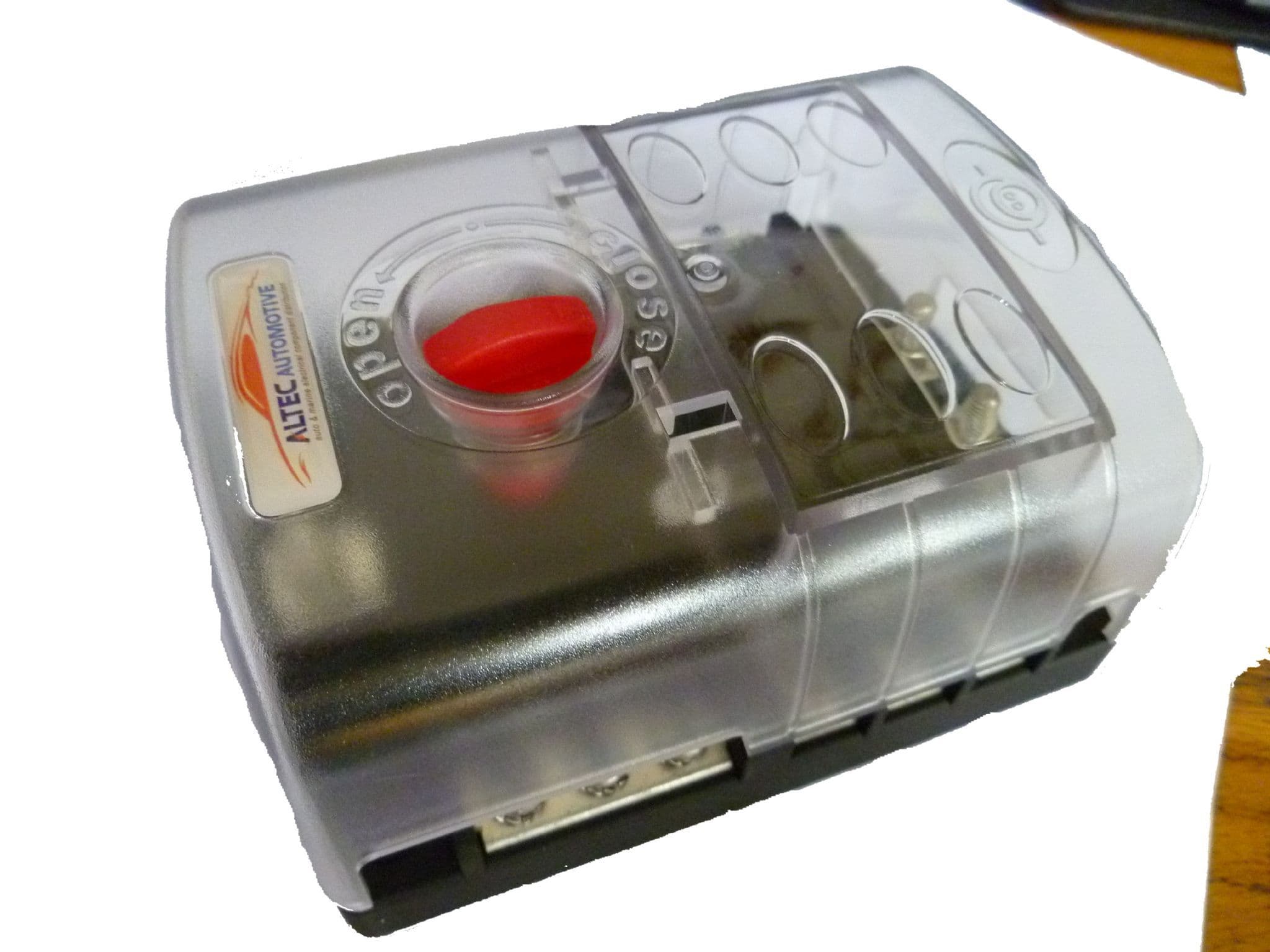 Fuse Holder Fusebox 6 Way With Transparent Lid With UNDERSIDE WIRING
