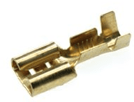 6.35mm female non-insulated spade terminal  WITH locking barb  ALT-T92-01