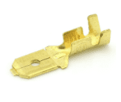 6.35mm male non-insulated spade terminal  WITHOUT  locking barb  ALT/T981-030-291/1-09