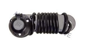 7 pin 12N Pre-wired trailer electrical socket on plate   ALT/TP106-1-01