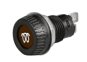 Amber Pre-Heat Warning Light for 17mm diameter hole - Requires 9mm BA9s Bulb Maximum 2W-0-609-59