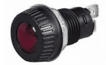 Amber Warning Light for 17mm diameter hole - Requires 9mm BA9s Bulb Maximum 2W-0-609-70